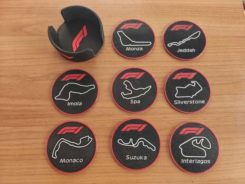 Bộ lót ly F1 (F1 Coasters set) - Image 1