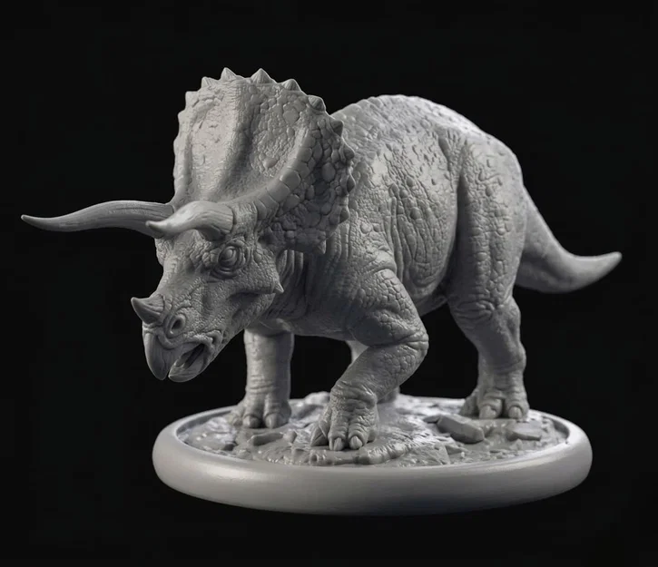 Mô hình tượng khủng long Triceratops in 3D độ chi tiết cao - Image 1