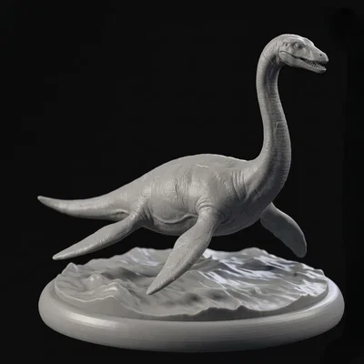 Mô hình tượng khủng long biển Plesiosaurus in 3D sắc nét