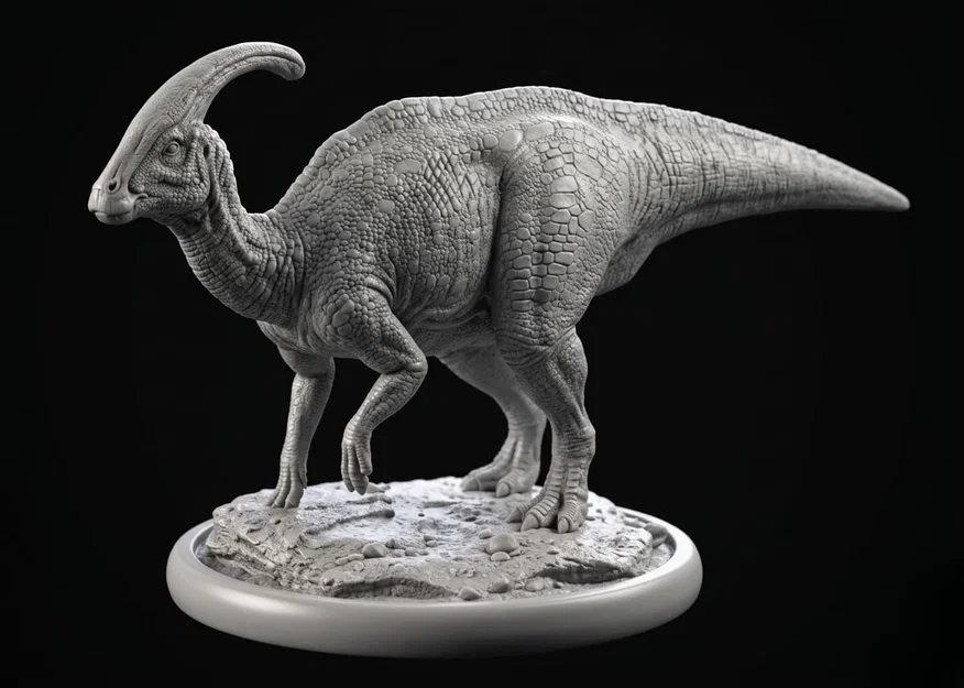 Mô hình khủng long Parasaurolophus in 3D cực kỳ sắc nét - Image 1