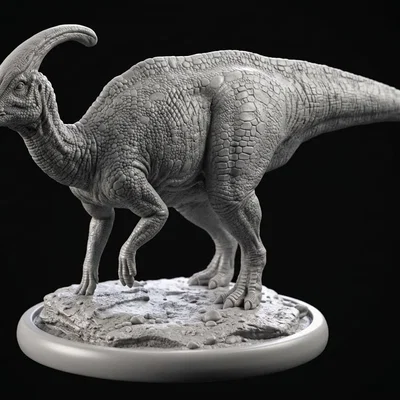 Mô hình khủng long Parasaurolophus in 3D cực kỳ sắc nét