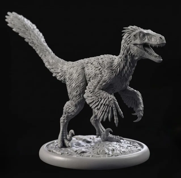 Mô hình 3D khủng long Deinonychus sắc nét để bàn - Image 1