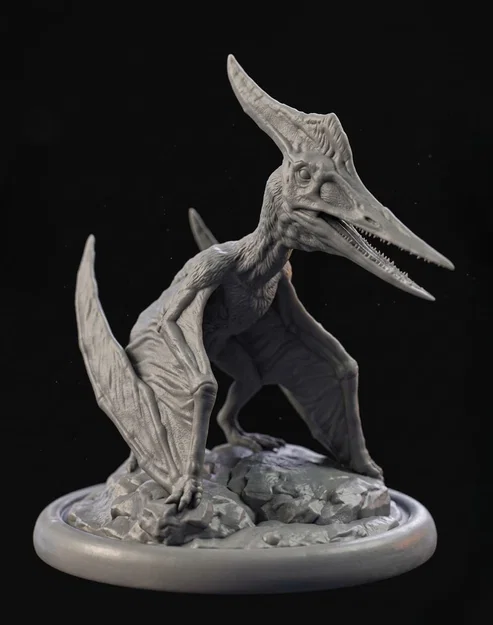 Mô hình tượng khủng long Pteranodon chi tiết cao file STL - Image 1