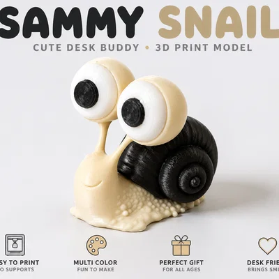 Ốc sên Sammy đáng yêu với đôi mắt to tròn