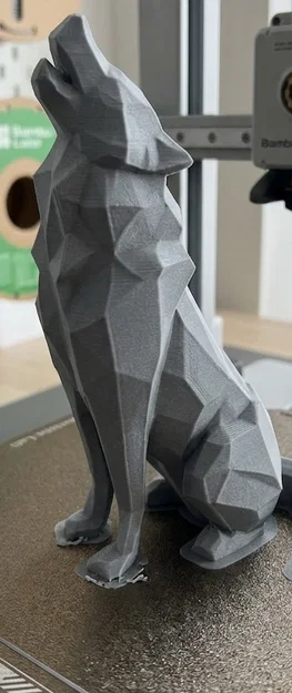 Mô hình chú sói Low Poly độc đáo cho in 3D - Image 3