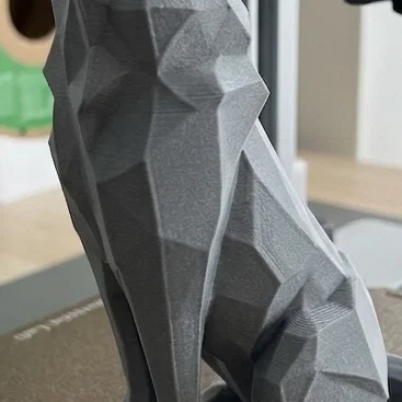 Mô hình chú sói Low Poly độc đáo cho in 3D