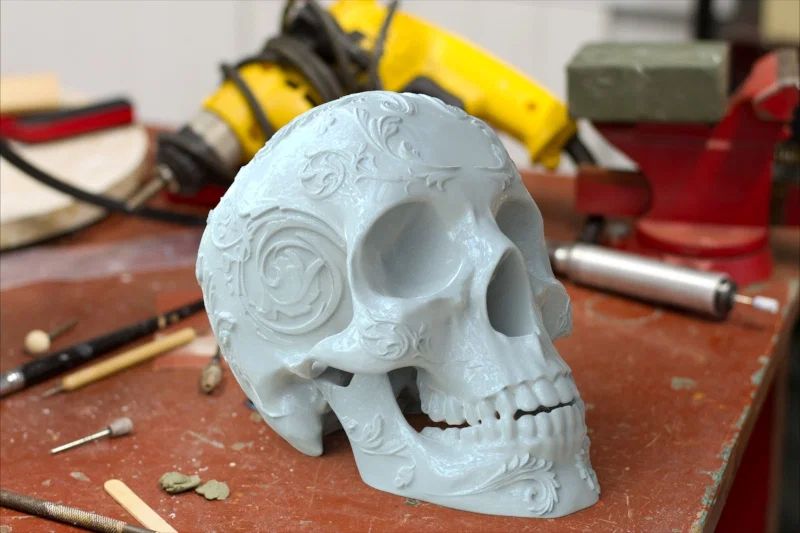 Mô hình đầu lâu trang trí 3D (Skull Ornament) cực đẹp - Image 1
