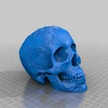 Mô hình đầu lâu trang trí 3D (Skull Ornament) cực đẹp - Thumbnail 3