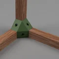 Ke góc để ghép trụ gỗ vuông 1.25" (Corner brackets) - Thumbnail 3