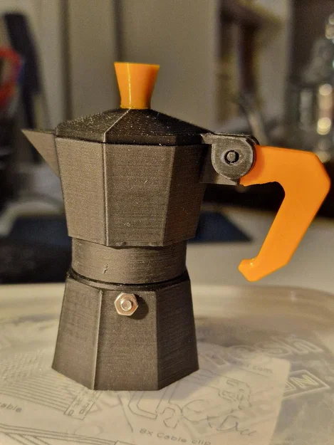 Bialetti Moka maker – Mô hình máy pha cà phê Moka (bài tập thiết kế) - Image 1