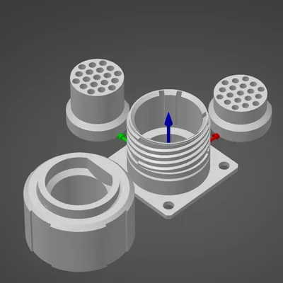 Hệ MIL Connector Size D 19 Contacts Keying N (D38999 D-19)