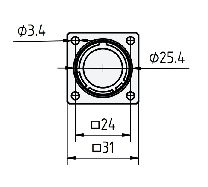 Hệ MIL Connector Size D 12 Contacts Keying N (D38999 D-97) in 3D - Image 4