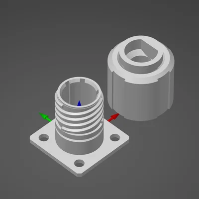 Vỏ MIL Connector Size A Keying E (D38999) – Print-in-Place