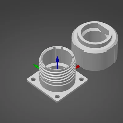 Vỏ Connector MIL Size D Keying N (D38999) dạng Print-in-Place