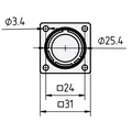 Vỏ Connector MIL Size D Keying N (D38999) dạng Print-in-Place - Thumbnail 4