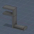 Giá giữ mũ lưỡi trai (Cap holder) gắn mép kệ 16 mm - Thumbnail 2