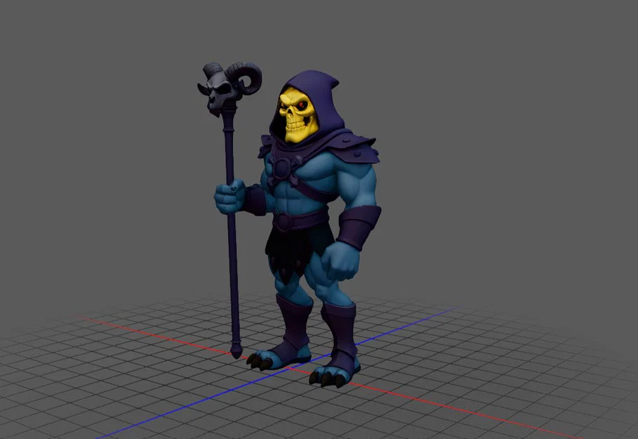Mô hình 3D Skeletor (Master of the Universe) sắc nét - Image 1