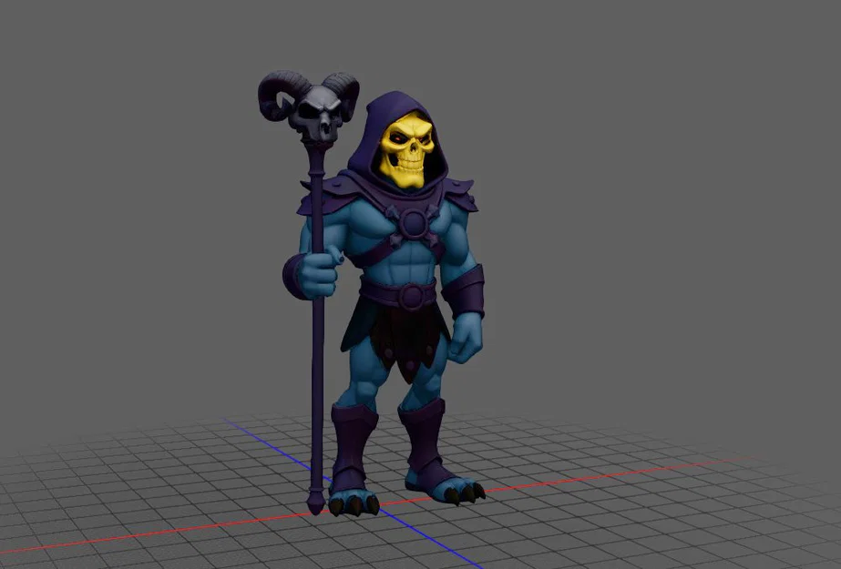 Mô hình 3D Skeletor (Master of the Universe) sắc nét - Image 2