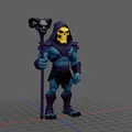 Mô hình 3D Skeletor (Master of the Universe) sắc nét - Thumbnail 2