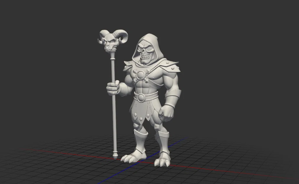 Mô hình 3D Skeletor (Master of the Universe) sắc nét - Image 3