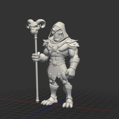 Mô hình 3D Skeletor (Master of the Universe) sắc nét