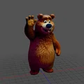 Mô hình chú gấu hoạt hình (Bear AI) đáng yêu để in 3D - Thumbnail 2