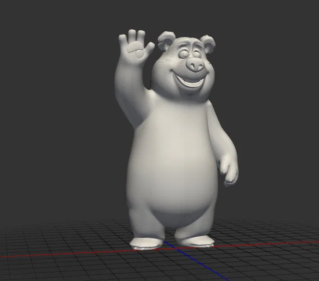 Mô hình chú gấu hoạt hình (Bear AI) đáng yêu để in 3D - Image 3