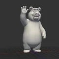 Mô hình chú gấu hoạt hình (Bear AI) đáng yêu để in 3D - Thumbnail 3