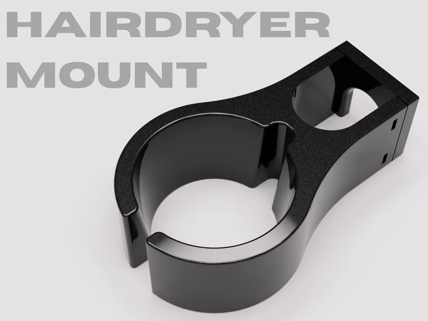 Giá Treo Máy Sấy Tóc Gắn Ống Radiator — Có Khe Diffuser | Cần Ốc Vít - Image 1