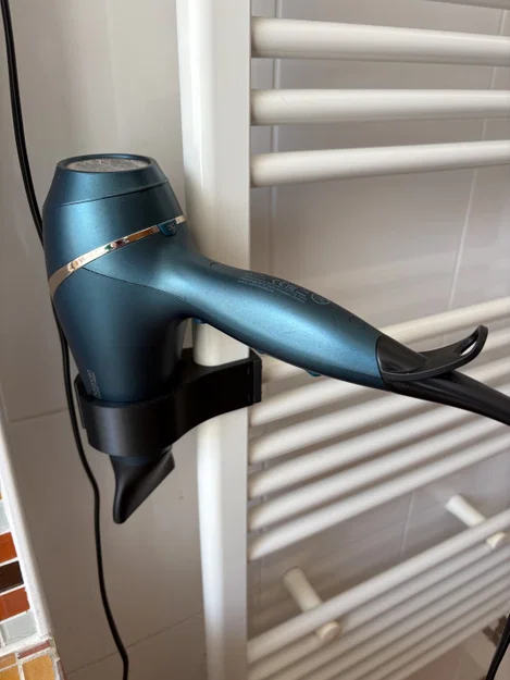 Giá Treo Máy Sấy Tóc Gắn Ống Radiator — Có Khe Diffuser | Cần Ốc Vít - Image 2