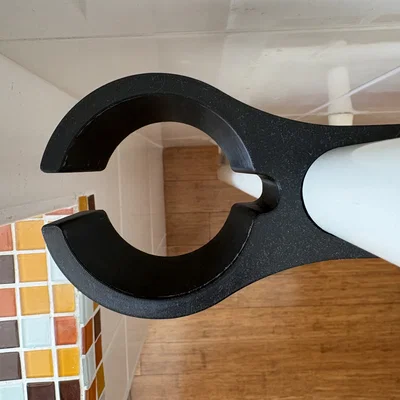Giá Treo Máy Sấy Tóc Gắn Ống Radiator — Có Khe Diffuser | Cần Ốc Vít