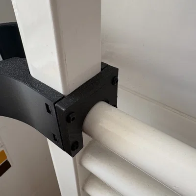 Giá Treo Máy Sấy Tóc Gắn Ống Radiator — Có Khe Diffuser | Cần Ốc Vít