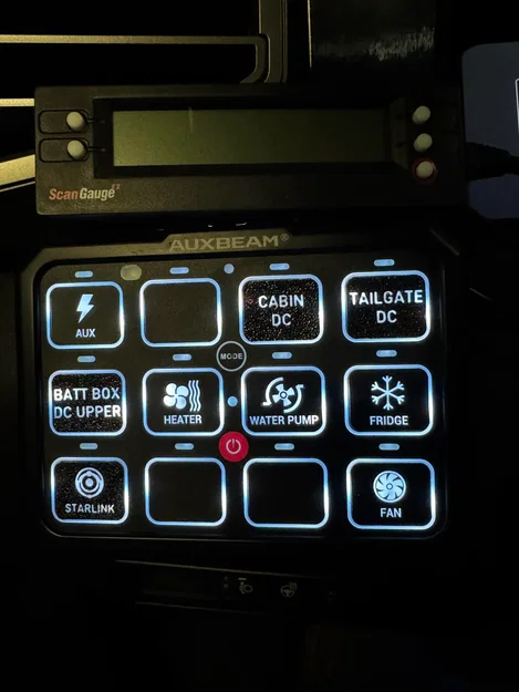 Nhãn/Dán Sticker cho Auxbeam Switch Panel - Image 2