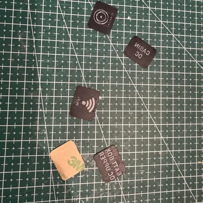 Nhãn/Dán Sticker cho Auxbeam Switch Panel
