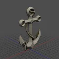 Mô hình mỏ neo trang trí 3D thiết kế độc đáo - Thumbnail 1
