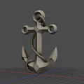 Mô hình mỏ neo trang trí 3D thiết kế độc đáo - Thumbnail 2