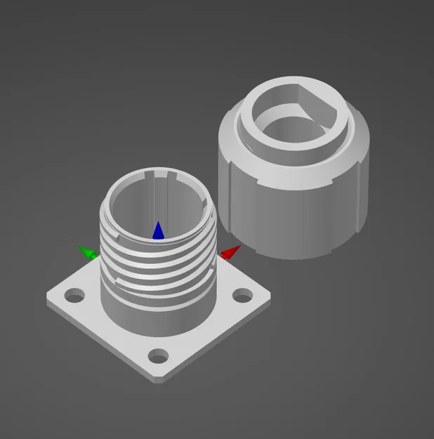 Vỏ MIL Connector Size B Keying D (D38999) – print-in-place - Image 2