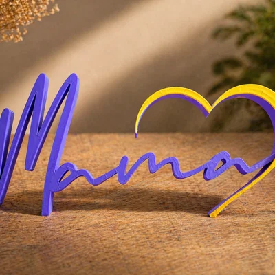 Bundle Bảng Chữ Mama Trái Tim | 3 Phiên Bản | Quà Ngày của Mẹ | Decor In 3D | Đa Màu