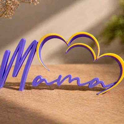Bundle Bảng Chữ Mama Trái Tim | 3 Phiên Bản | Quà Ngày của Mẹ | Decor In 3D | Đa Màu