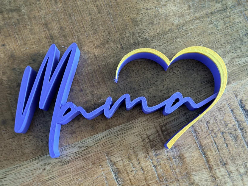 Bundle Bảng Chữ Mama Trái Tim | 3 Phiên Bản | Quà Ngày của Mẹ | Decor In 3D | Đa Màu - Image 5
