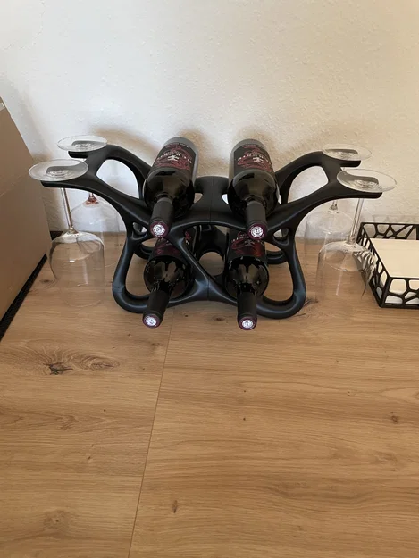 Giá đỡ/kệ để chai rượu vang (Vine bottle holder/stand) - Image 2
