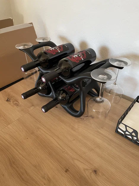 Giá đỡ/kệ để chai rượu vang (Vine bottle holder/stand) - Image 3