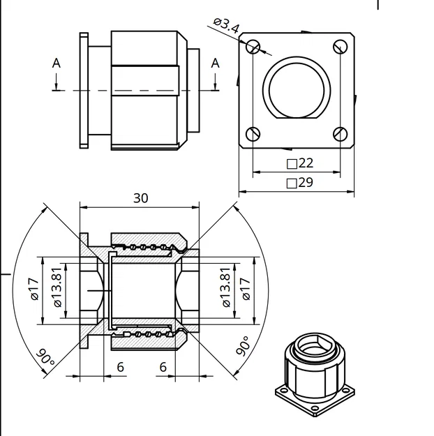 Vỏ MIL Connector Size C Keying D (D38999) - Wall Receptacle & Straight Plug - Image 4