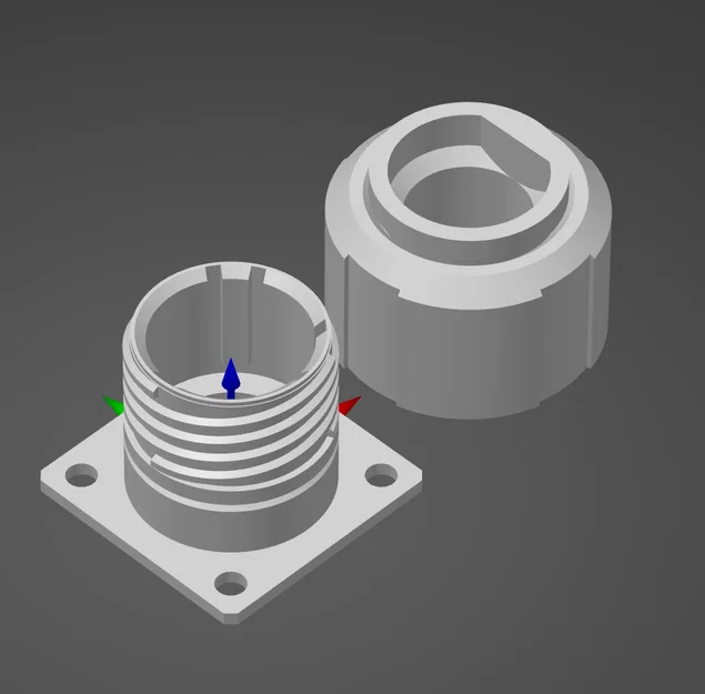 Vỏ MIL Connector Size C Keying C (D38999) - Print-in-place - Image 3