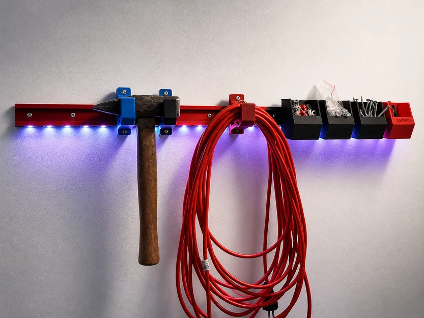 GR-Wall: Hệ thanh ray modular treo tường cho gara - Image 1