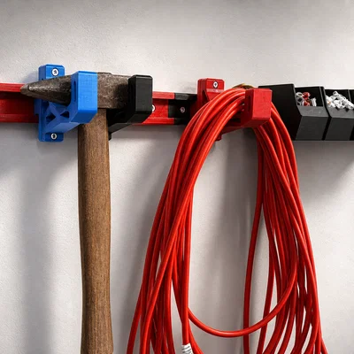 GR-Wall: Hệ thanh ray modular treo tường cho gara