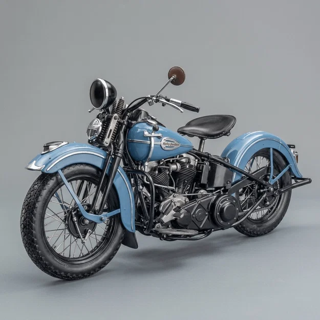 Mô hình in 3D Harley Davidson Knucklehead 1938 cổ điển chi tiết - Image 1