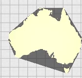 Mô hình bản đồ nước Úc (Australia) in 3D sắc nét - Image 1