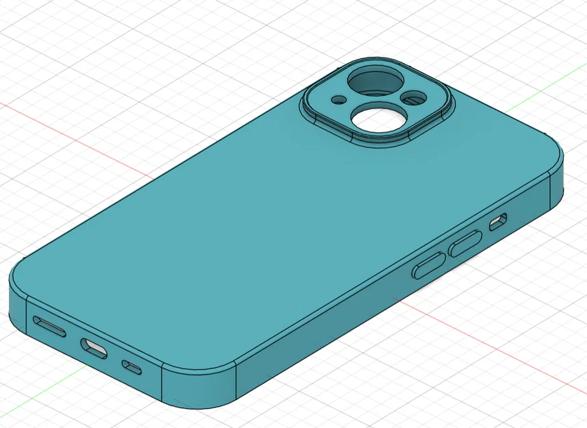 Mẫu in 3D ốp lưng bảo vệ cho iPhone 14 (Thiết kế cơ bản) - Image 1