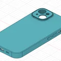 Mẫu in 3D ốp lưng bảo vệ cho iPhone 14 (Thiết kế cơ bản) - Thumbnail 1